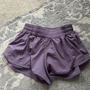 Purple lululemon shorts